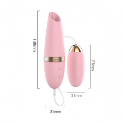 Fascinante Succionador de Clitoris con Huevito Vibrador