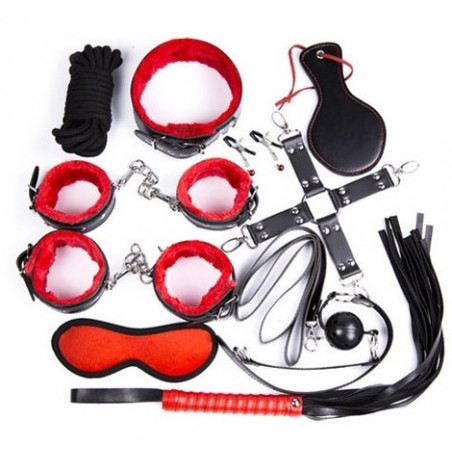 Kit de BDSM | Accesorios para Sesiones Eróticas | 10 piezas