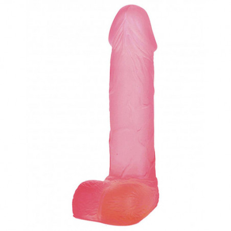 Consolador con Base de Succión | Dildo Rojo Unisex