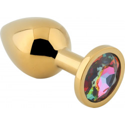 Butt Plug Dorado con Joya...