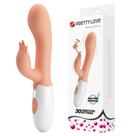 Vibrador con estimulador de clítoris